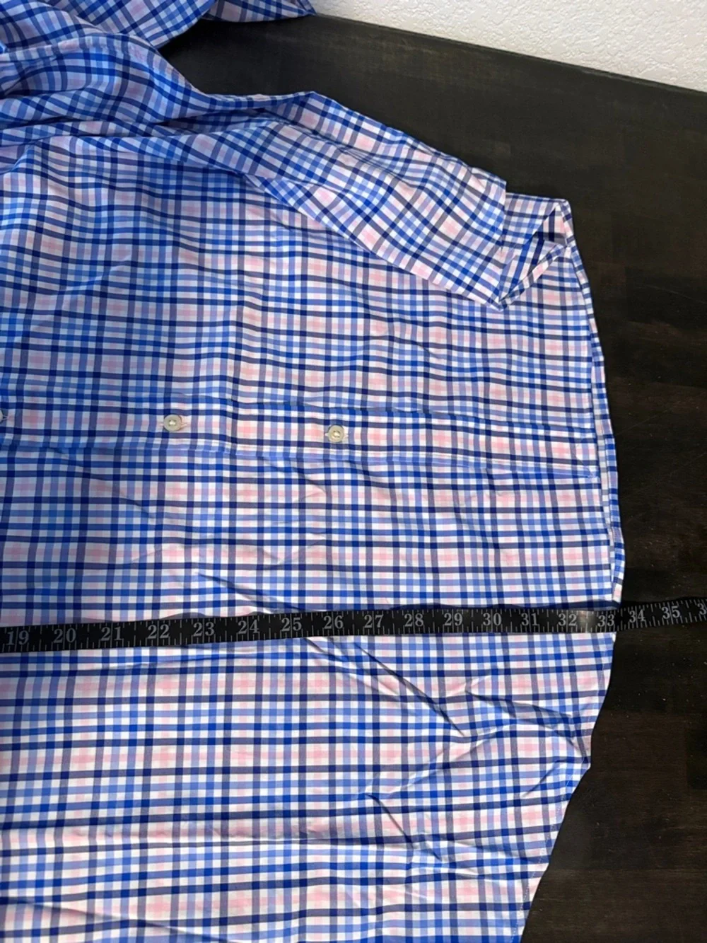 Polo Ralph Lauren Pink Blue White Plaid Classic Fit Performance Shirt Size XXL